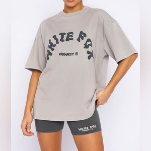 White Fox Project 5 Oversized Tee - Lunar
